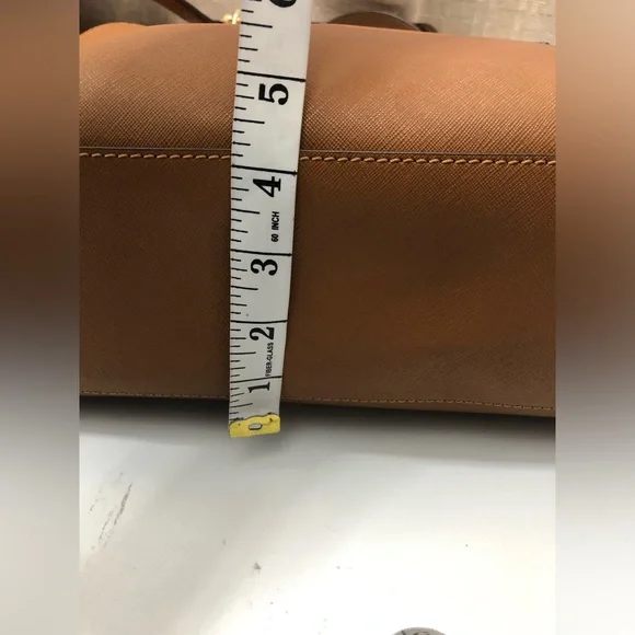 Tory Burch Emerson Handbag Tote Bag Brown Leather Ladies From Japan Used - Picture 9 of 12